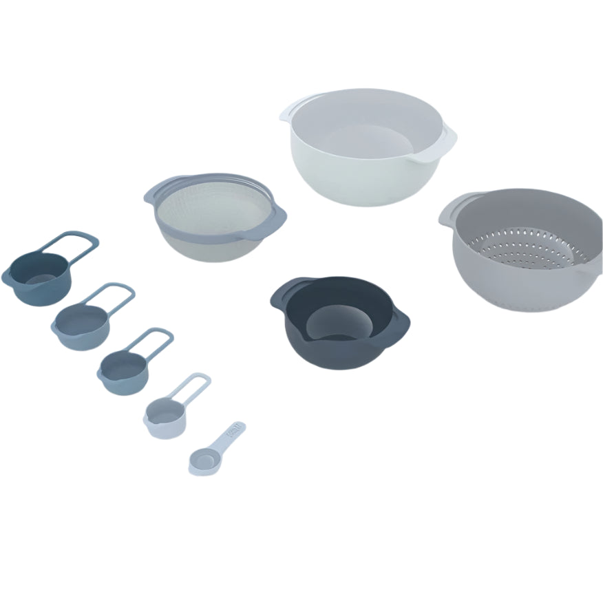 Joseph Joseph Nest 9 Plus 9pc Food Preparation Set - Sky: Stainless Joseph Joseph Nest 9 Plus 9pc Food Preparation Set - Sky: Stainless