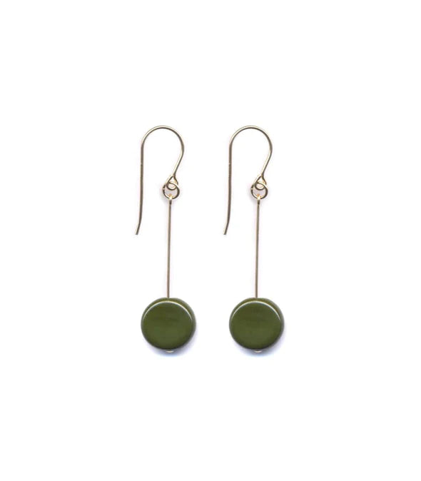Forest Circle Drop Earrings