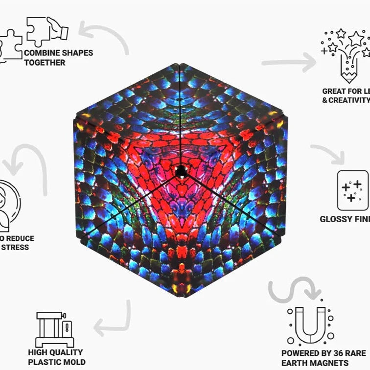 Shashibo: Magnetic Puzzle Box in Chameleon – AKAR Design Shashibo: Magnetic Puzzle Box in Chameleon – AKAR Design