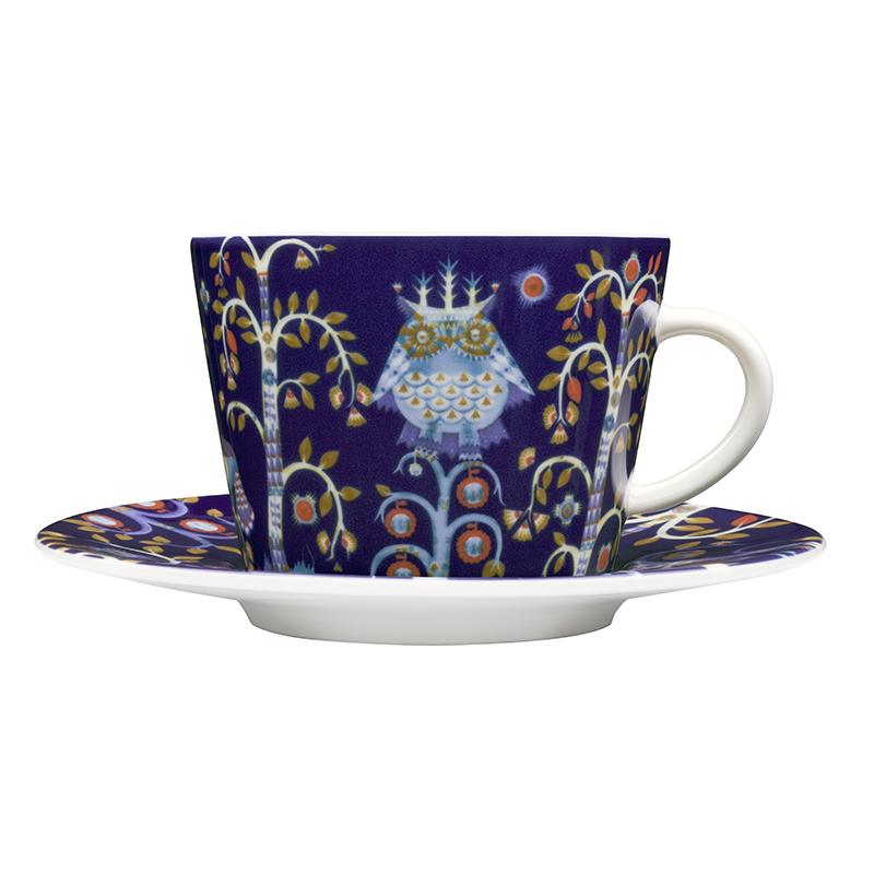 Iittala, Taika: Coffee/Teacup with Saucer in Blue 6.5 oz – AKAR Design