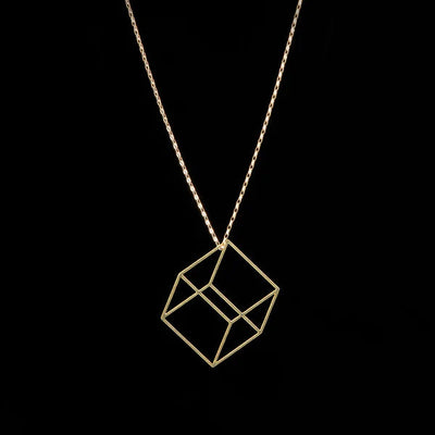 Cube Pendant Necklace