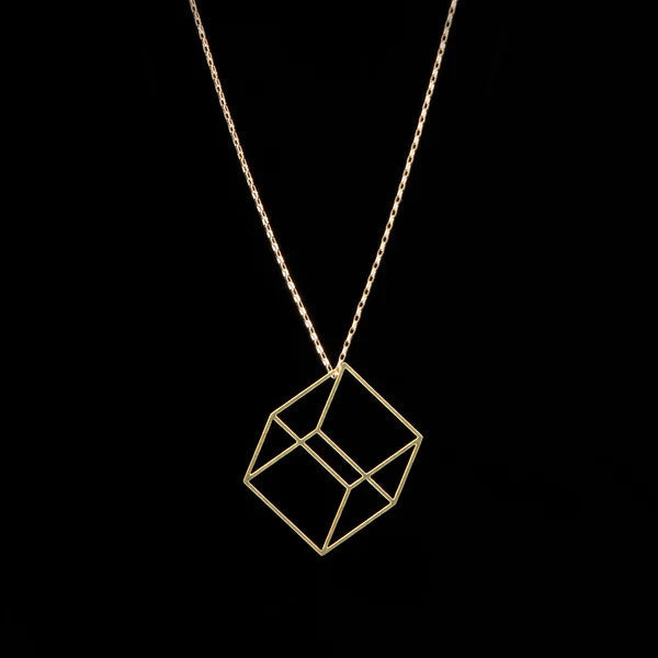 Cube Pendant Necklace