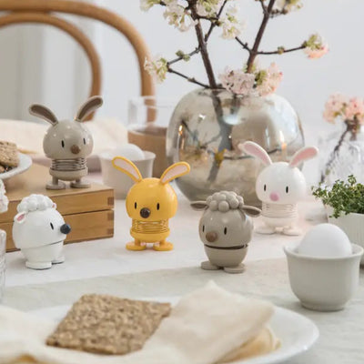 Hoptimist Bunny in White