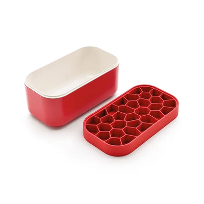 Ice Maker + Ice Tray in Red