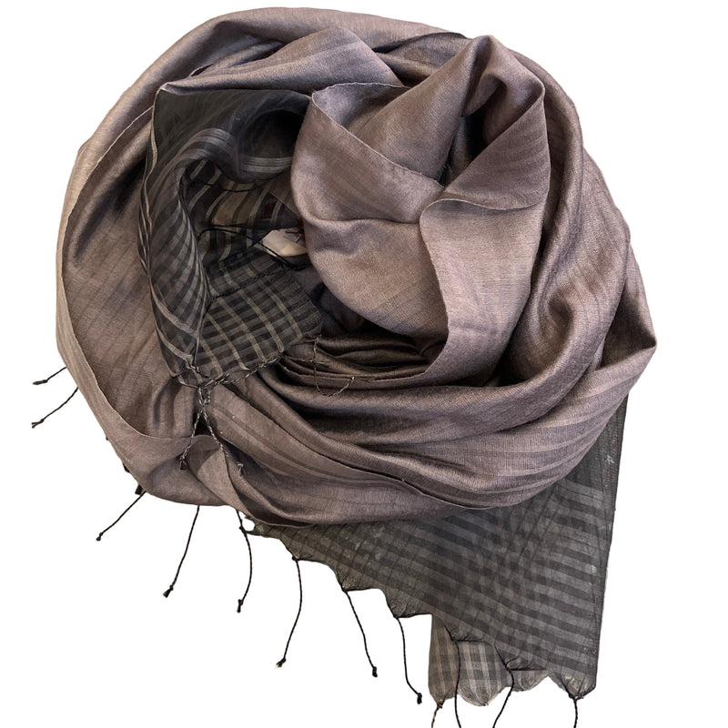 Grey Silk Stole