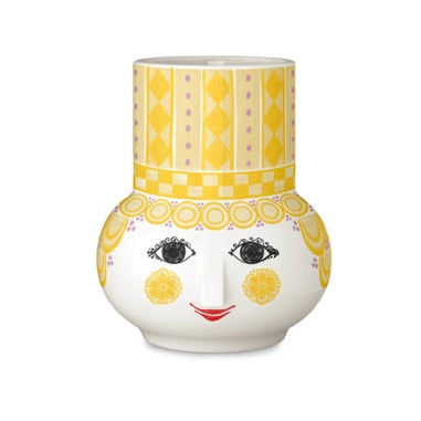Olga Ceramic Candle Holder, Yellow