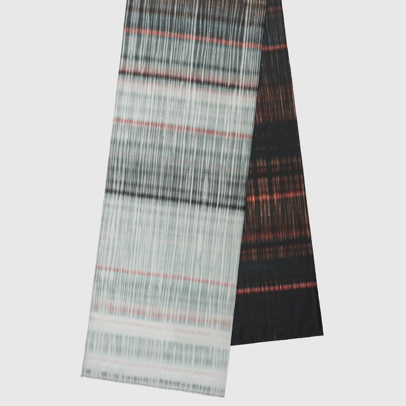 Waterfall Pleat Cotton Silk Scarf