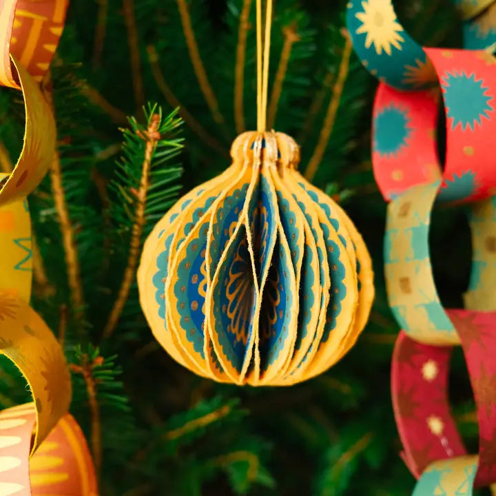 Yellow Bauble Honeycomb