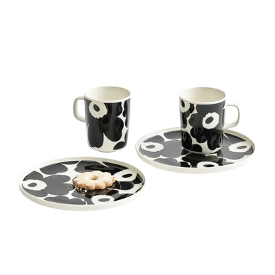 Marimekko, Unikko Medium Mug in Black