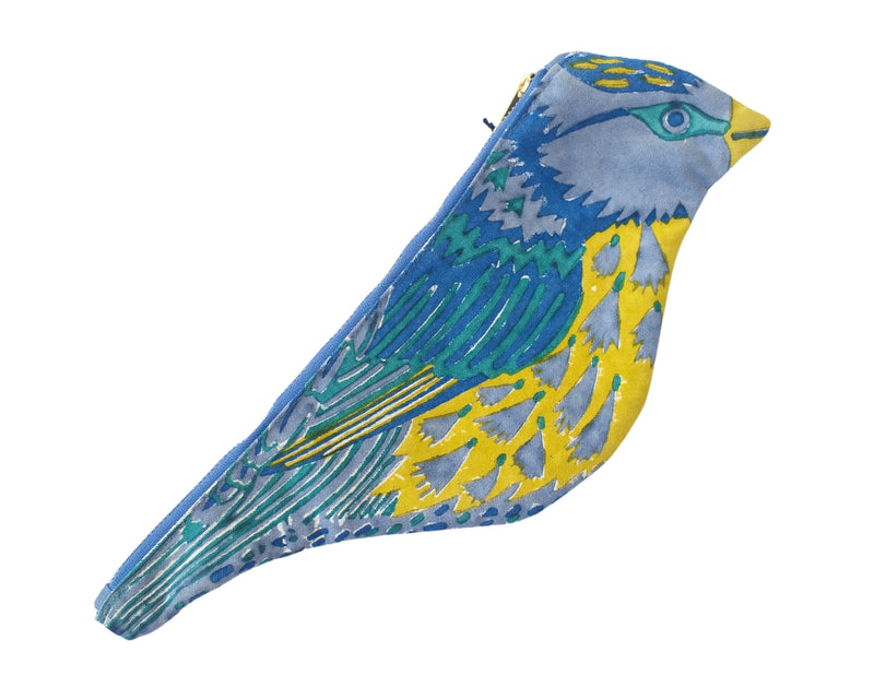Blue Tit Fabric Pouch