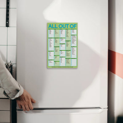 All Out Of Notepad with Magnet
