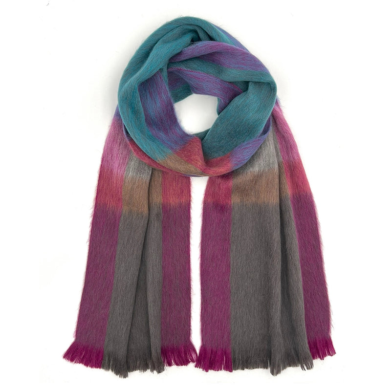 Alpaca Plaid Scarf in Kaleidoscope