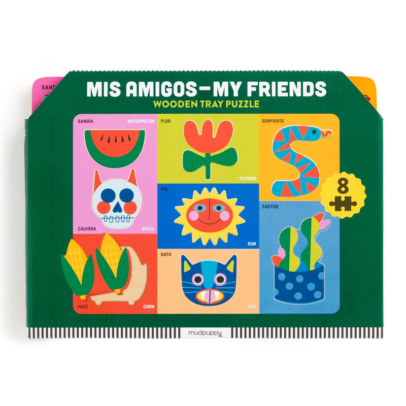 Mis Amigos-My Friends Wooden Tray Puzzle