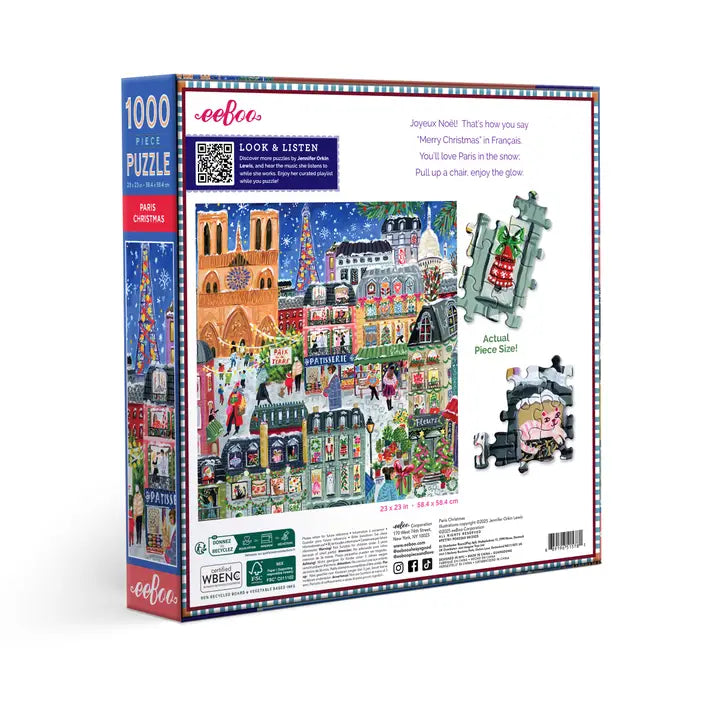 Paris Christmas 1000 Piece Puzzle