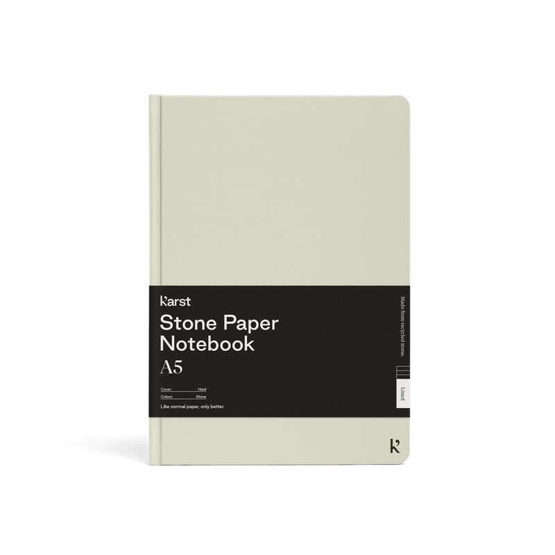 Lined Hardcover Notebook A5 - Stone