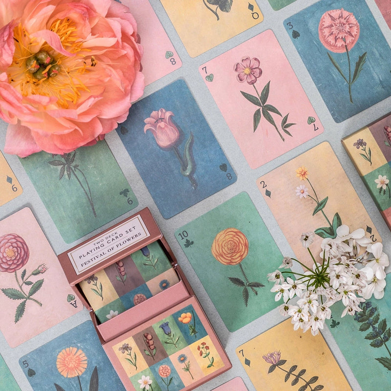 Roomytown, Festival of Flowers Playing Cards – AKAR Design