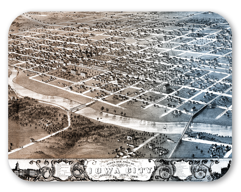 AKAR Designed: 1868 Iowa City Map Tray