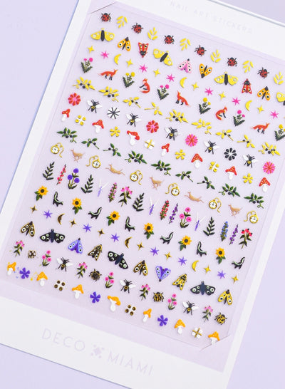 Nail Art Stickers, Wildflower