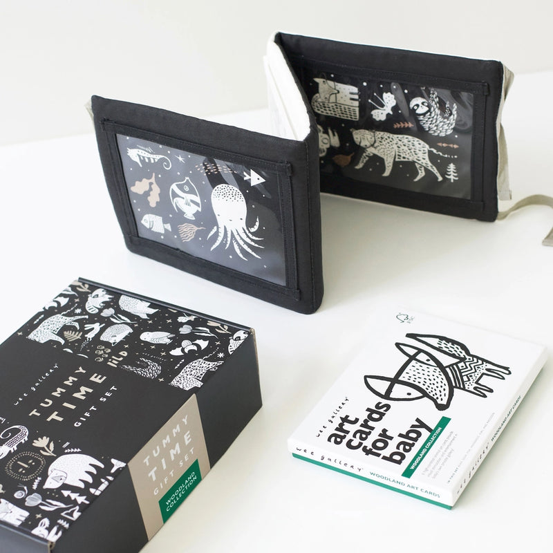 Baby Tummy Time Gallery Gift Set, Woodland Animals