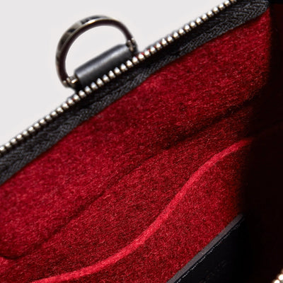 Bedford Merino Wool Midi Backpack in Cherry Black