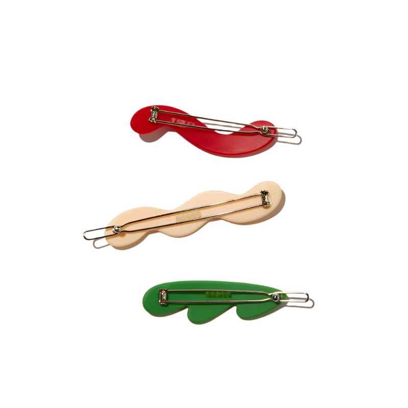 Mini Waves Barrettes in Classic