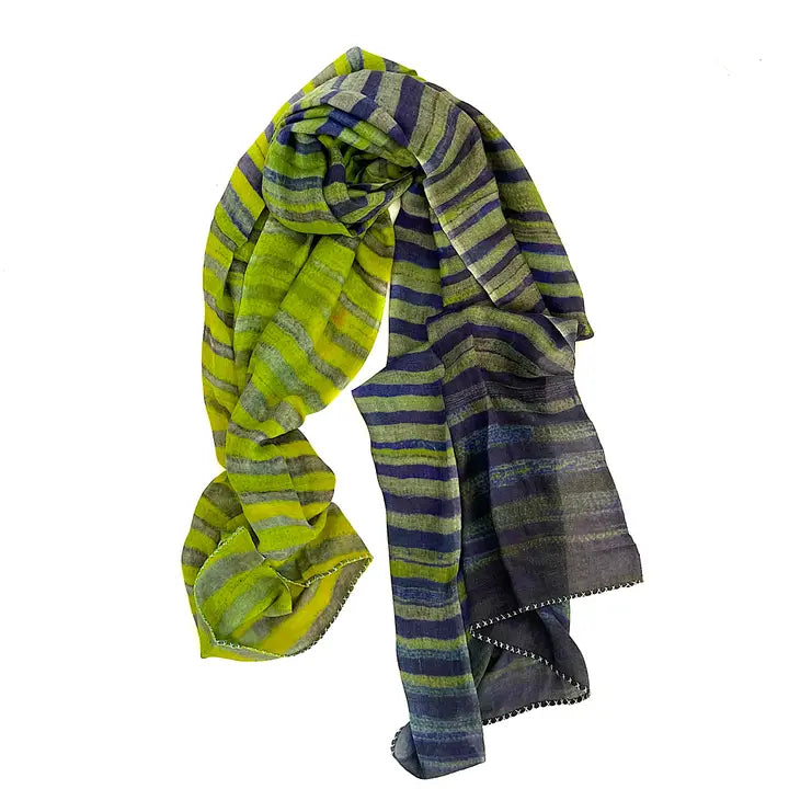 Wool Silk Stole - 2448