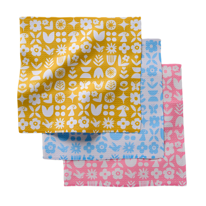 Scandi Spring Dishcloth Set