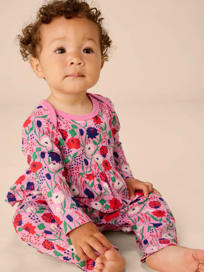 Pretty Peplum Baby Romper