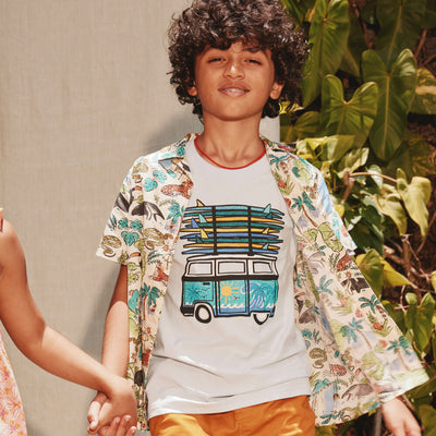 Printed Camp Shirt