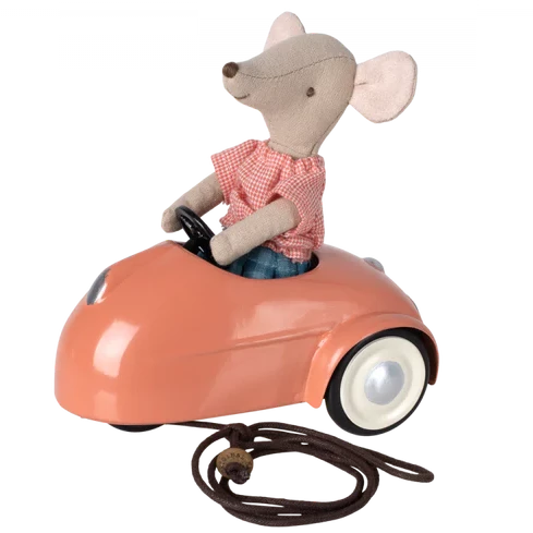 Maileg, Mouse Car, Coral