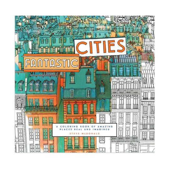 Fantastic Cities Coloring Book