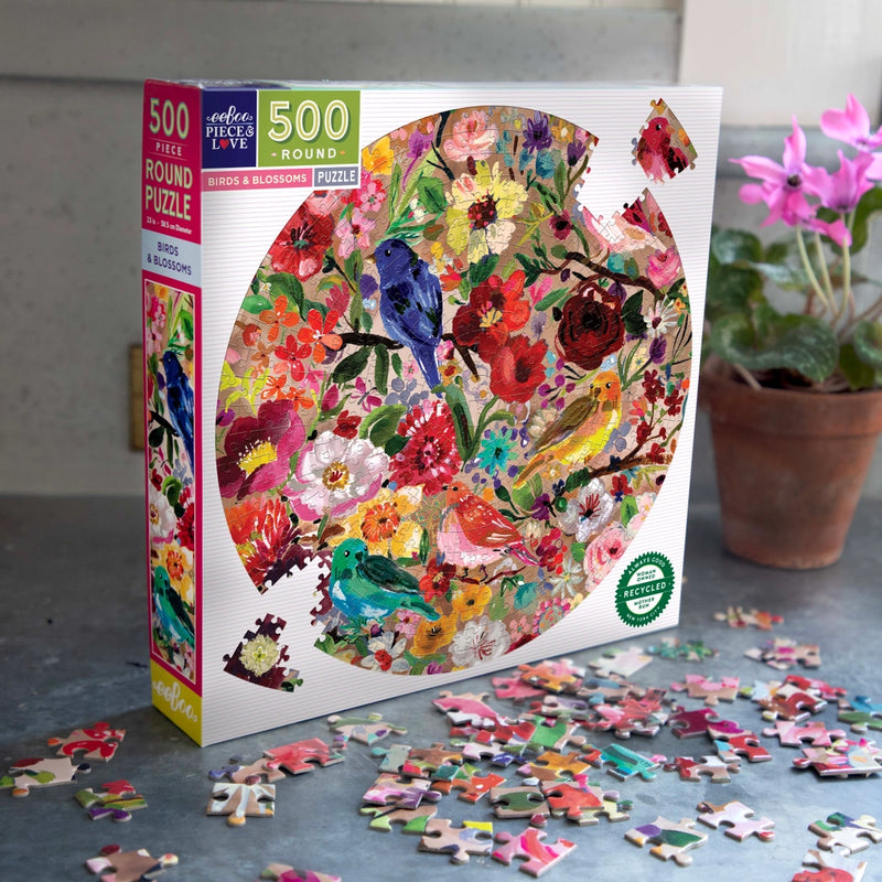 Birds and Blossoms 500 Piece Puzzle