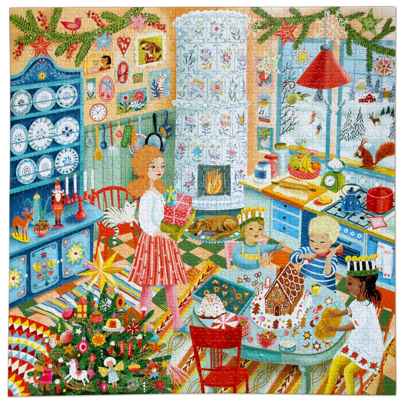 Swedish Holiday Kitchen 1000 Piece Puzzle