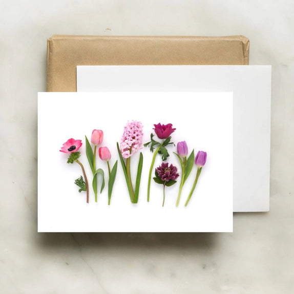 Botanical Card - Pink Spring Ombre