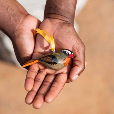 Mifuko Wooden Ornament - Robin Chat