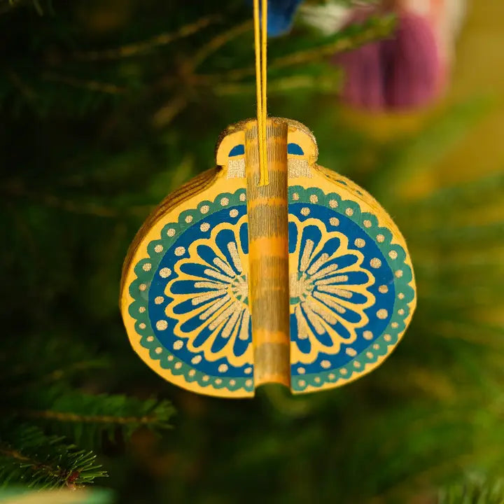 Yellow Bauble Honeycomb