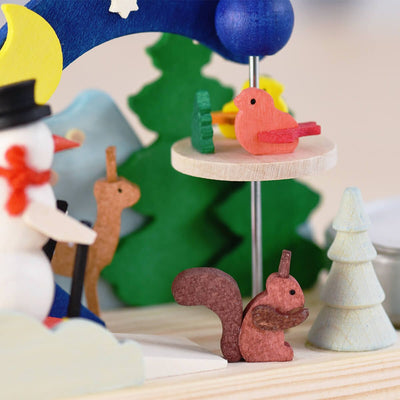 Graupner, "Snowman" Tealight Pyramid with Pinwheel