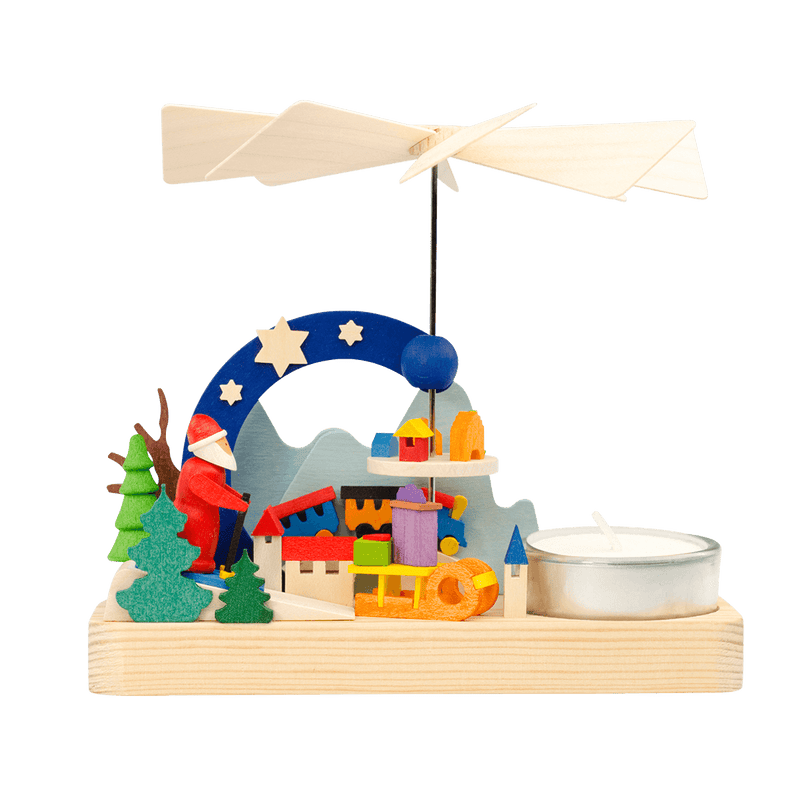 Graupner, Tealight Pyramid with Santa Claus