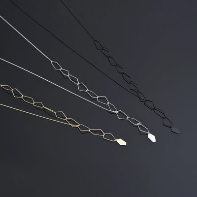 Vexta Necklace, Satin Gold