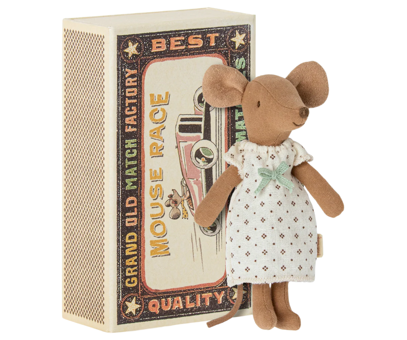 Maileg, Big Sister Mouse in Matchbox