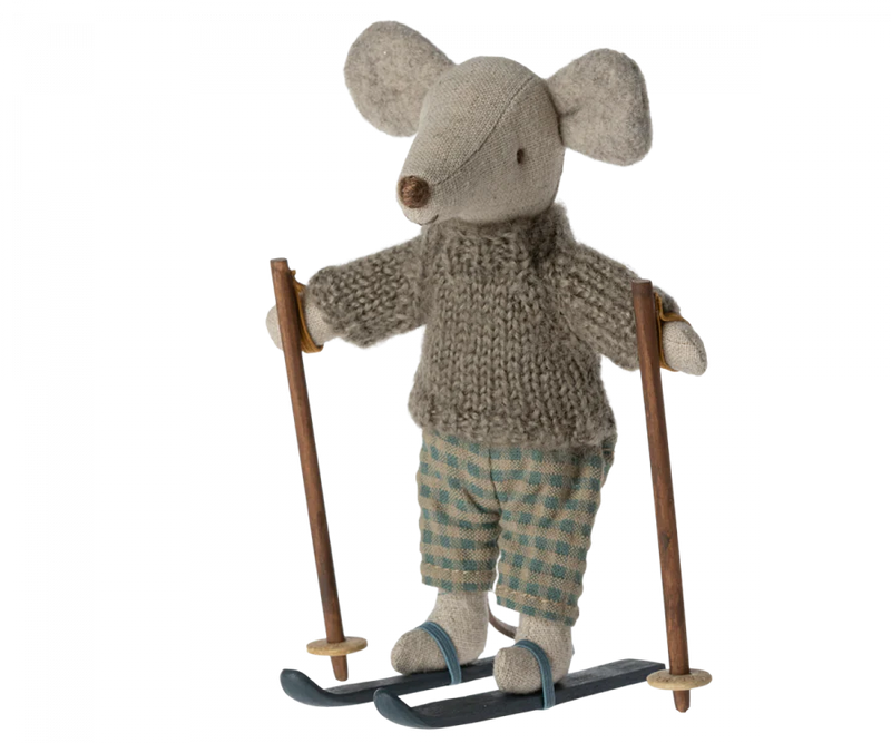 Maileg, Big Brother Winter Mouse with Ski Set