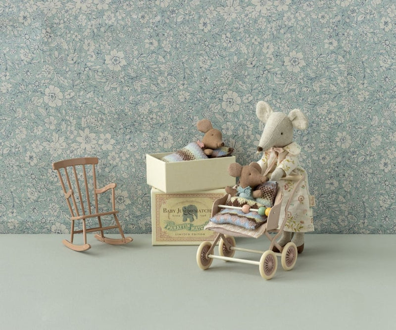Maileg, Sleepy Wakey Baby Girl Mouse in Matchbox