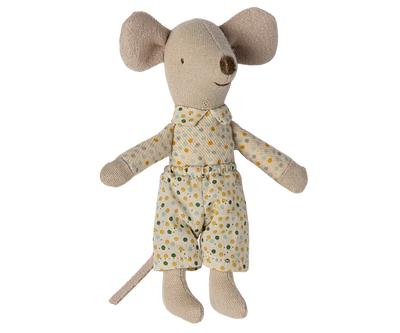 Maileg, Little Brother Pajamas Mouse in Matchbox