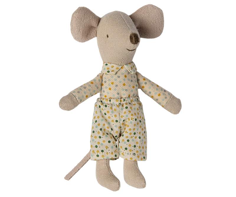 Maileg, Little Brother Pajamas Mouse in Matchbox
