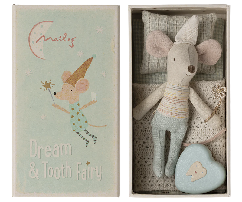 Maileg, Brother Tooth Fairy Mouse in Matchbox