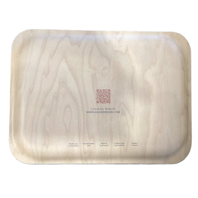 AKAR Designed: Barns in Red Medium Tray