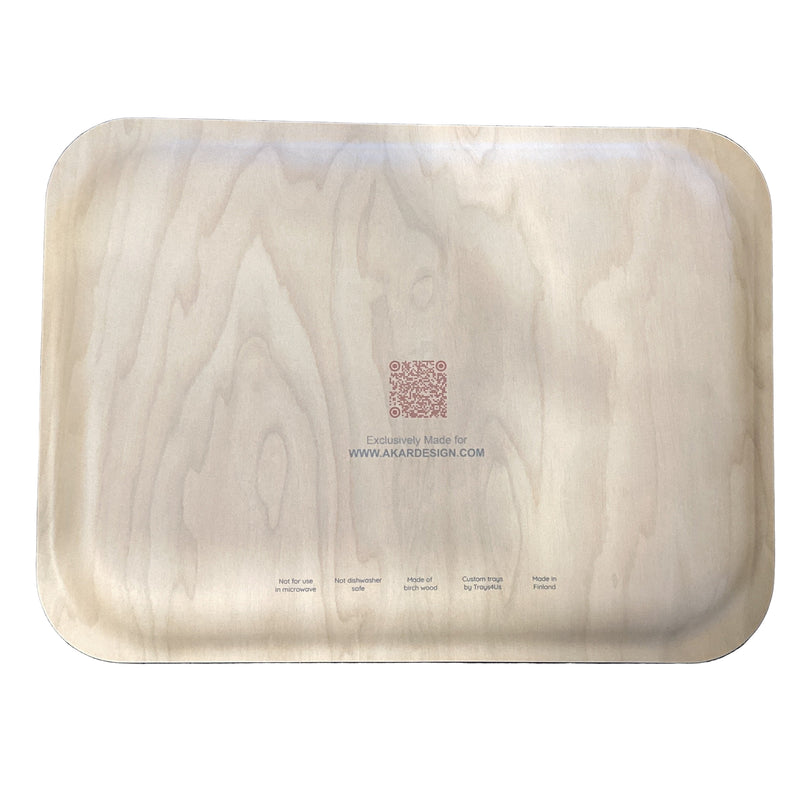 AKAR Designed: Barns in Red Medium Tray