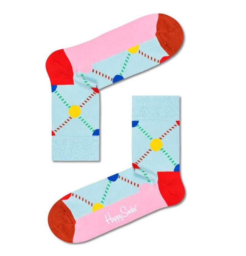 Kids Happy Socks, 2-Pack Argyle Stripes and Dots