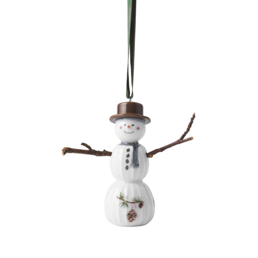 Porcelain Christmas Snowman Ornament