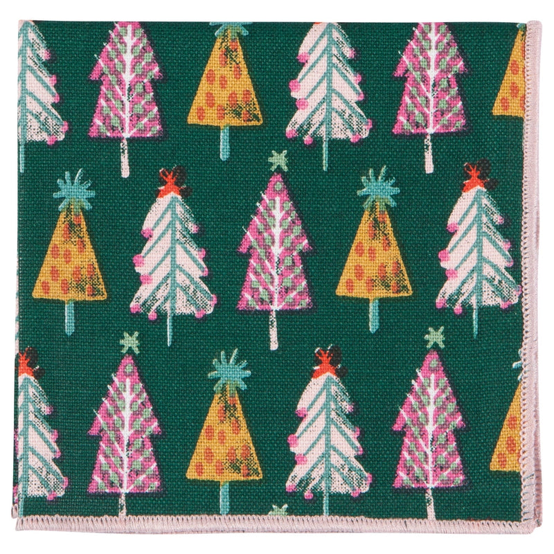 Cocktail Christmas Napkins, Set of 4
